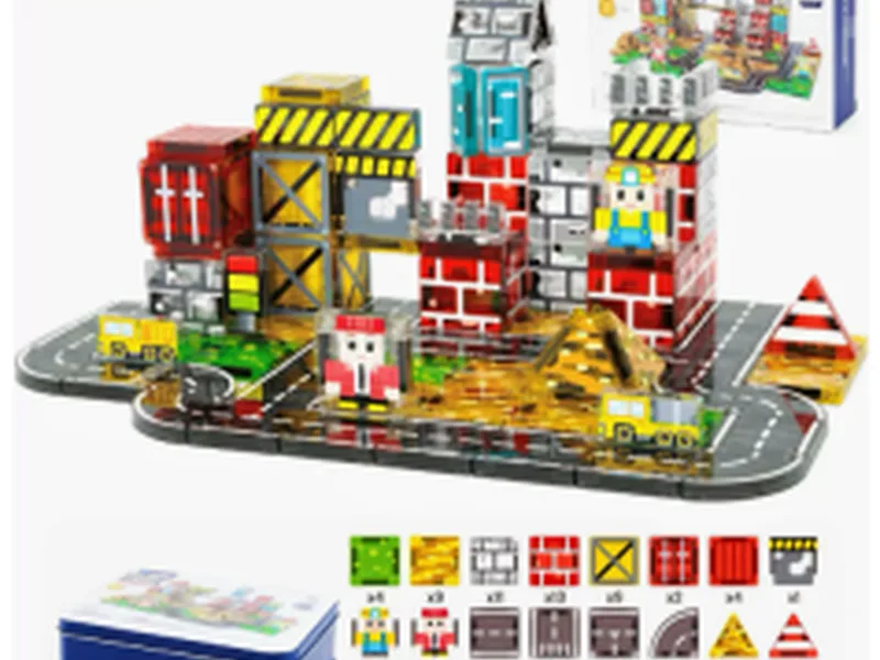 100PCS City Construction Magnetic Blocks Set