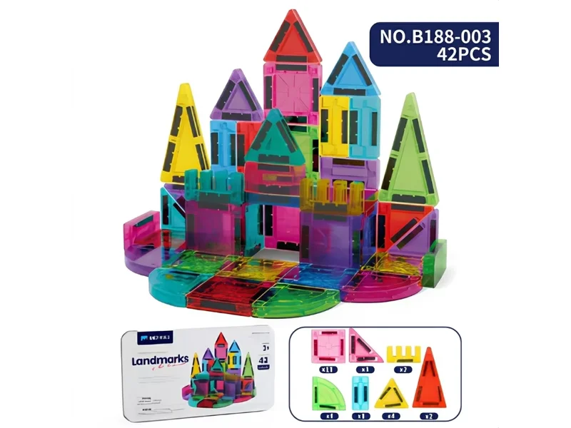 42PCS Castle Magnetic Blocks Set