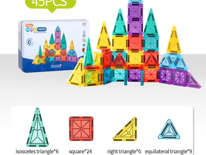 45pcs Magnetic Block Set