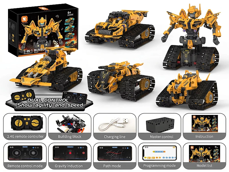 Bumblebee Robot 5in1 RC Building Block Set
