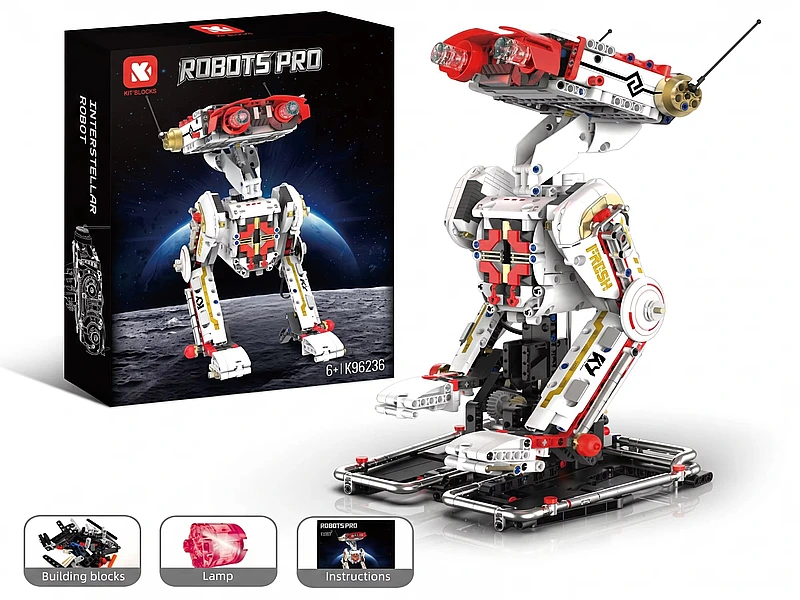 Interstellar Robot Building Block Set with Light