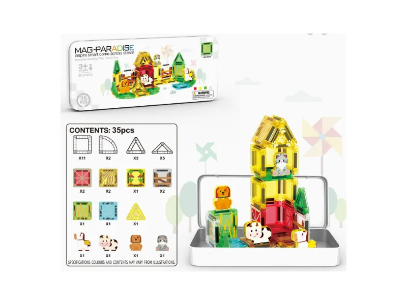 Mag Paradise 35PCS Farm Tin Box Set