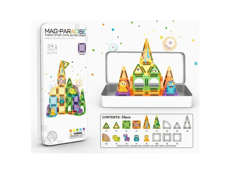 Mag Paradise 35PCS Monster Castle Tin Box Set