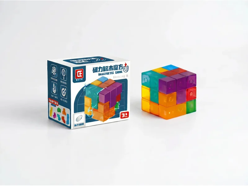 Magnetic Cube Puzzle Brain Teaser 3D Transformer