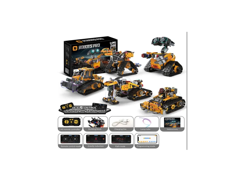 Robots Pro Constructor - 5in1 RC Robot Kit (K96210)