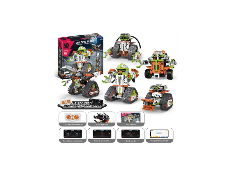 Robots Pro Green Tank - 5in1 RC Building Set (K96179)