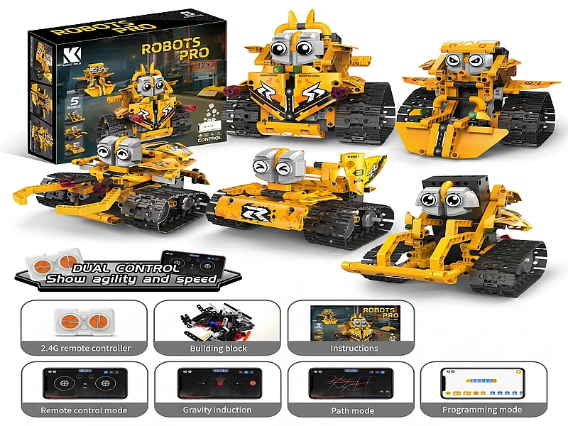 Robots Pro Thunderstrike - 5in1 RC Robot Building Kit (K96218)